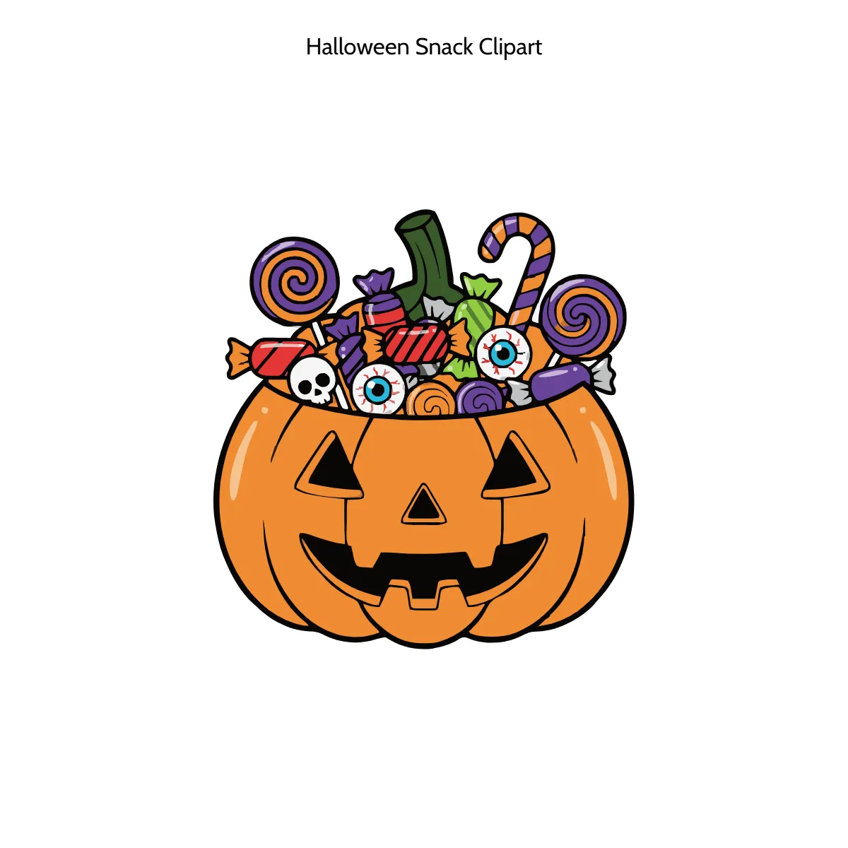 Free Halloween Snack Clipart Template to Edit Online