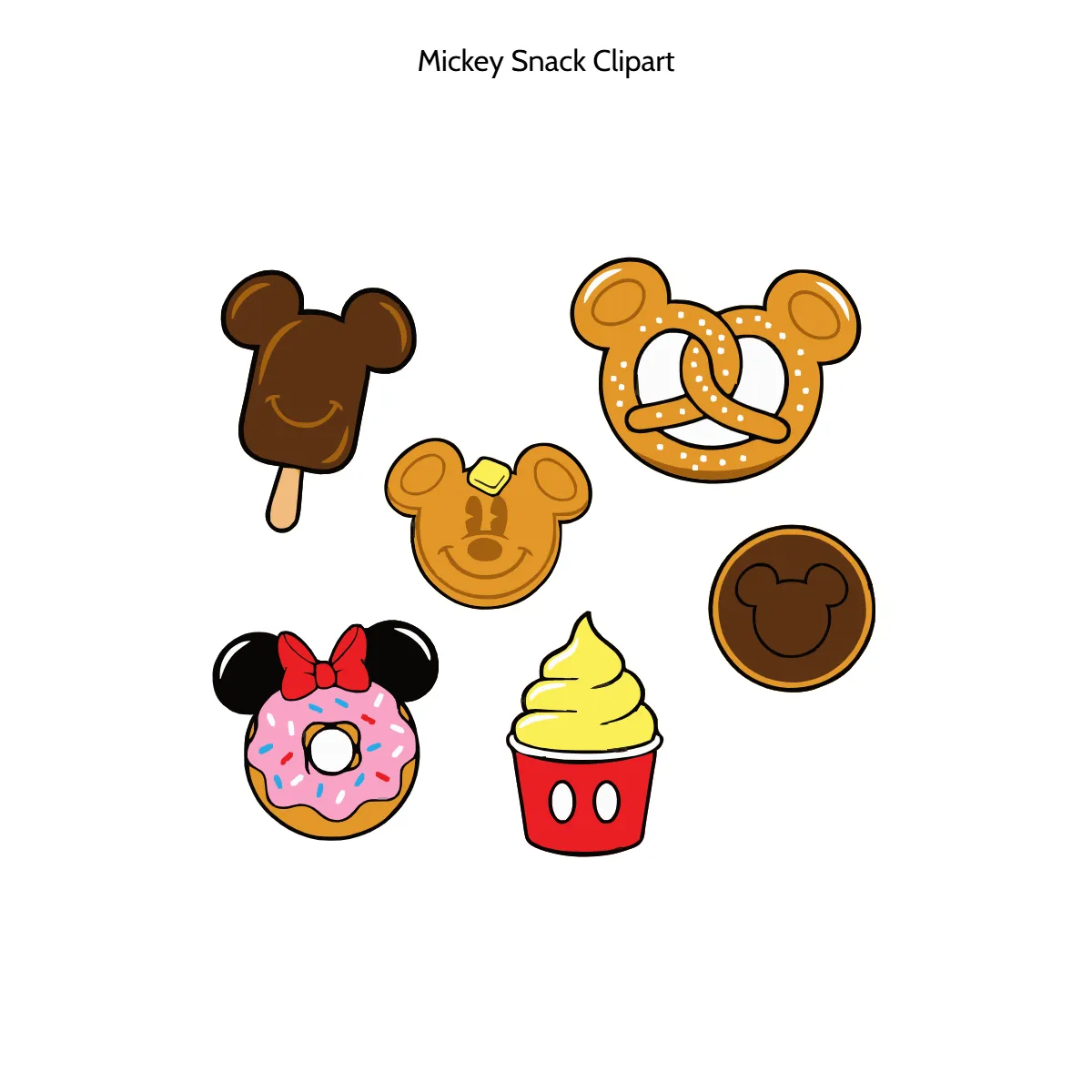 Free Mickey Snack Clipart Template to Edit Online
