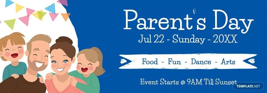 Free Parent's Day Tumblr Banner Template