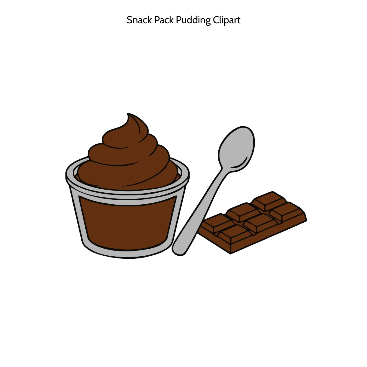 Free Snack Pack Pudding Clipart Template to Edit Online