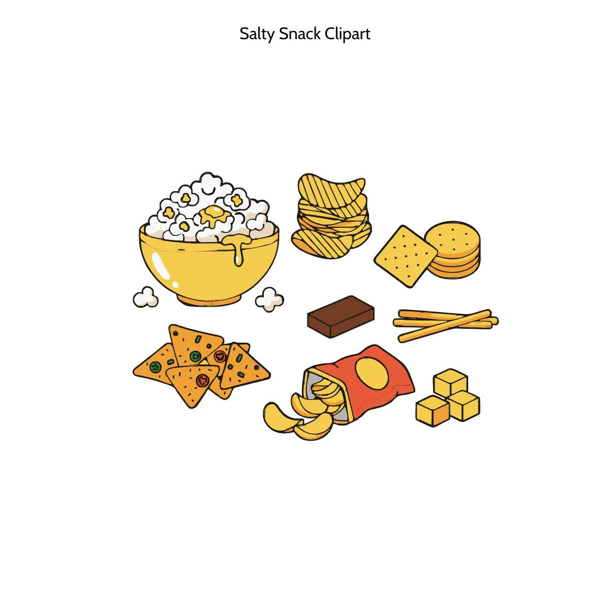 Free Salty Snack Clipart Template to Edit Online