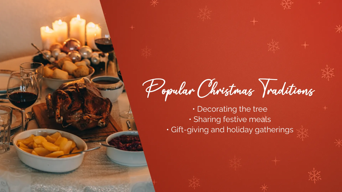 Free All About Christmas Presentation Template to Edit Online