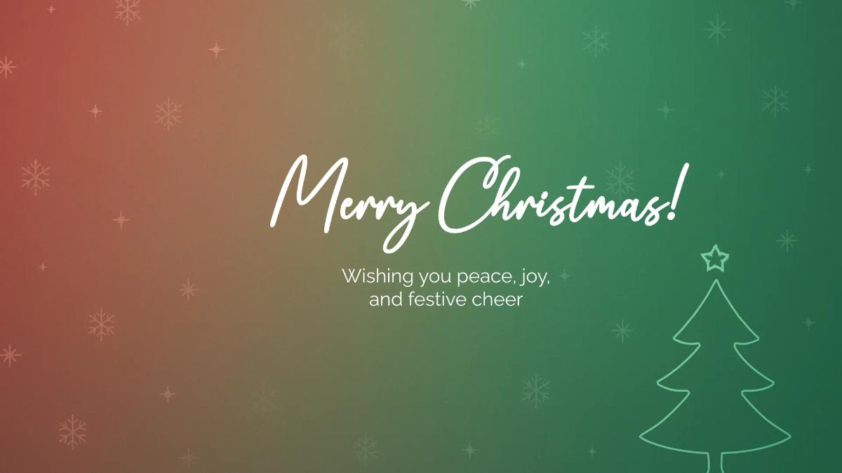 Free All About Christmas Presentation Template to Edit Online