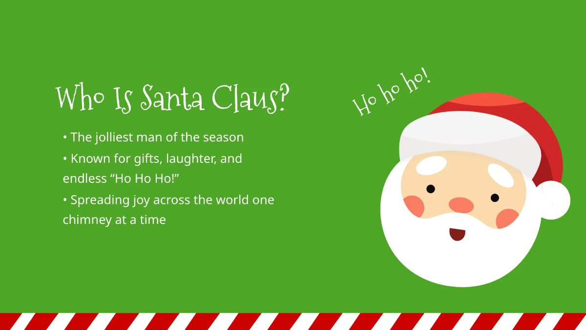 Free Santa Claus Christmas Presentation Template to Edit Online