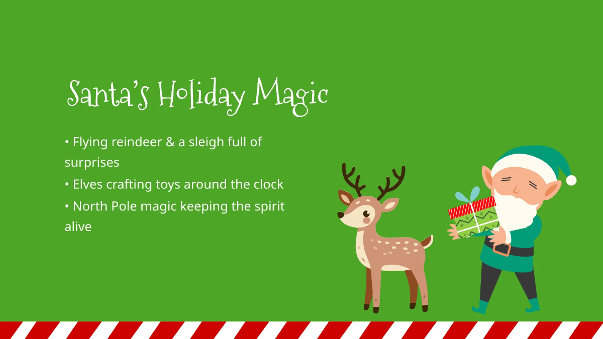 Free Santa Claus Christmas Presentation Template to Edit Online