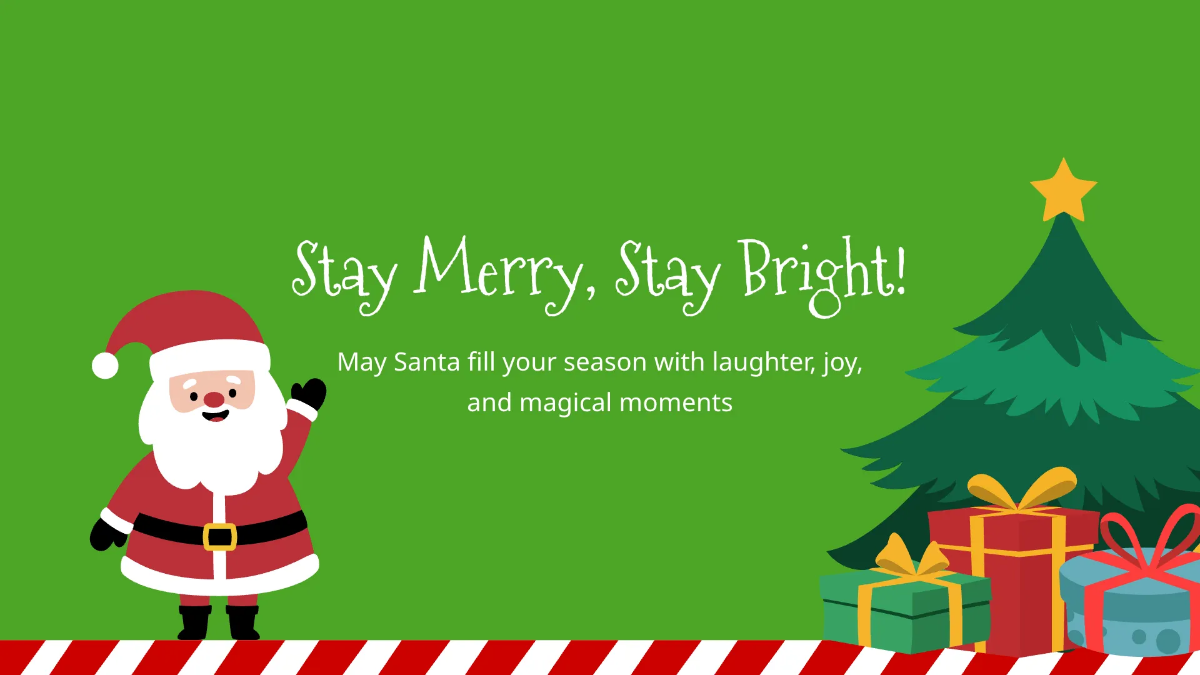 Free Santa Claus Christmas Presentation Template to Edit Online