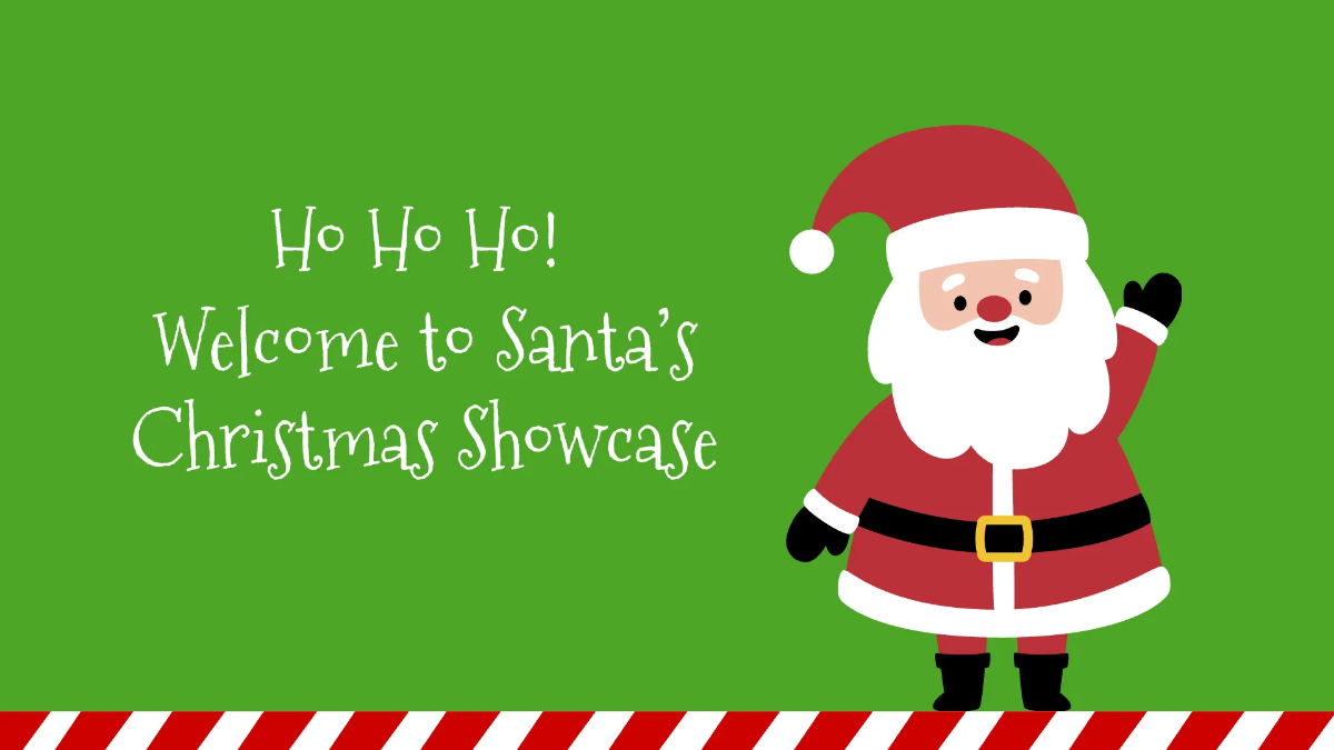 Free Santa Claus Christmas Presentation Template to Edit Online