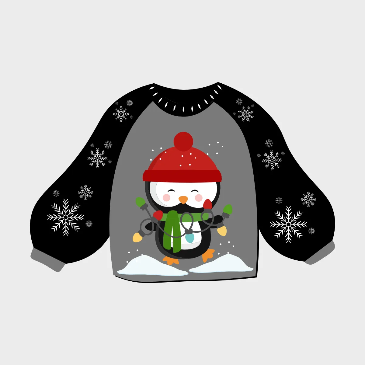 Free Penguin Ugly Sweater Clipart Template to Edit Online Free Penguin Ugly Sweater Clipart Template to Edit Online