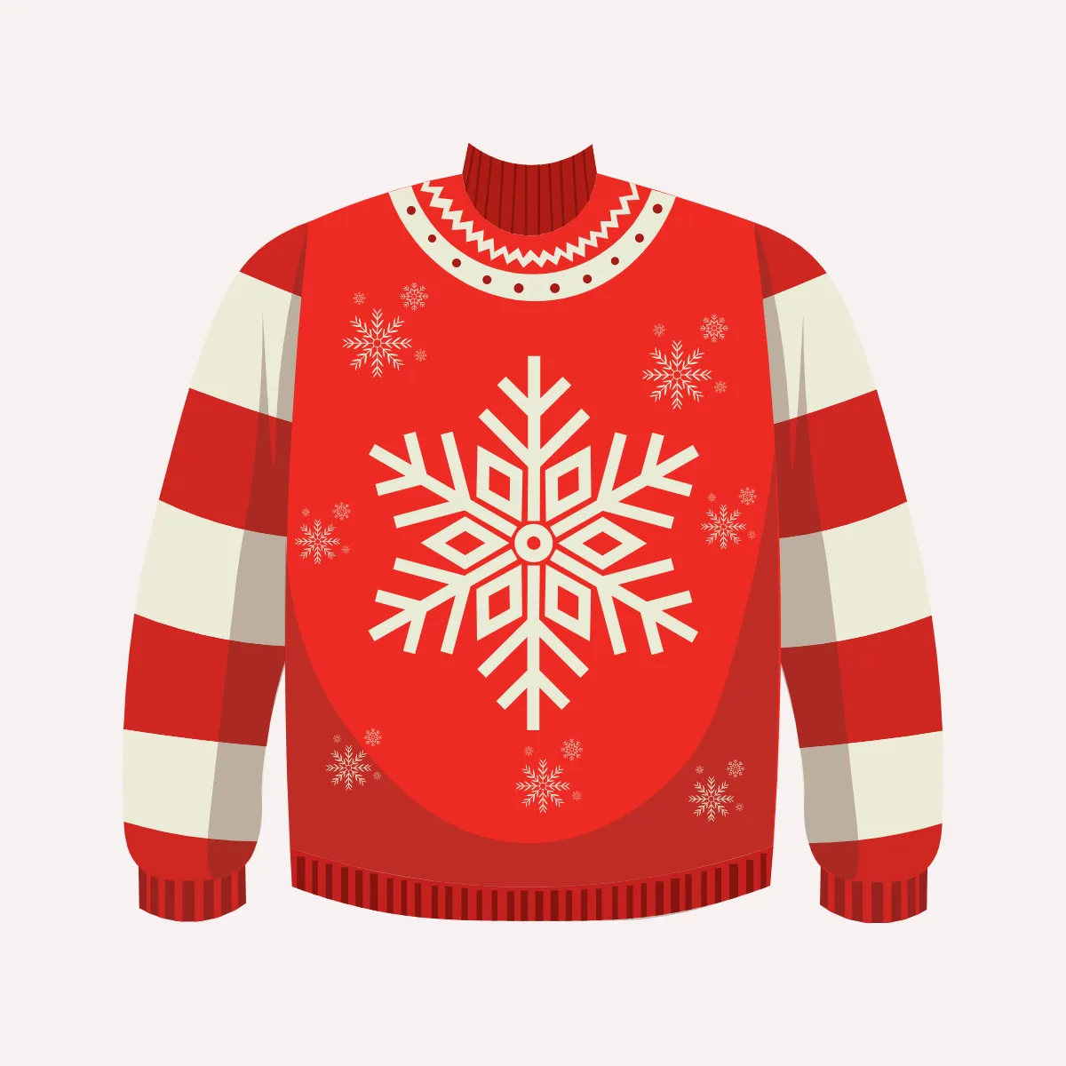 Free Snowflake Ugly Sweater Clipart Template to Edit Online