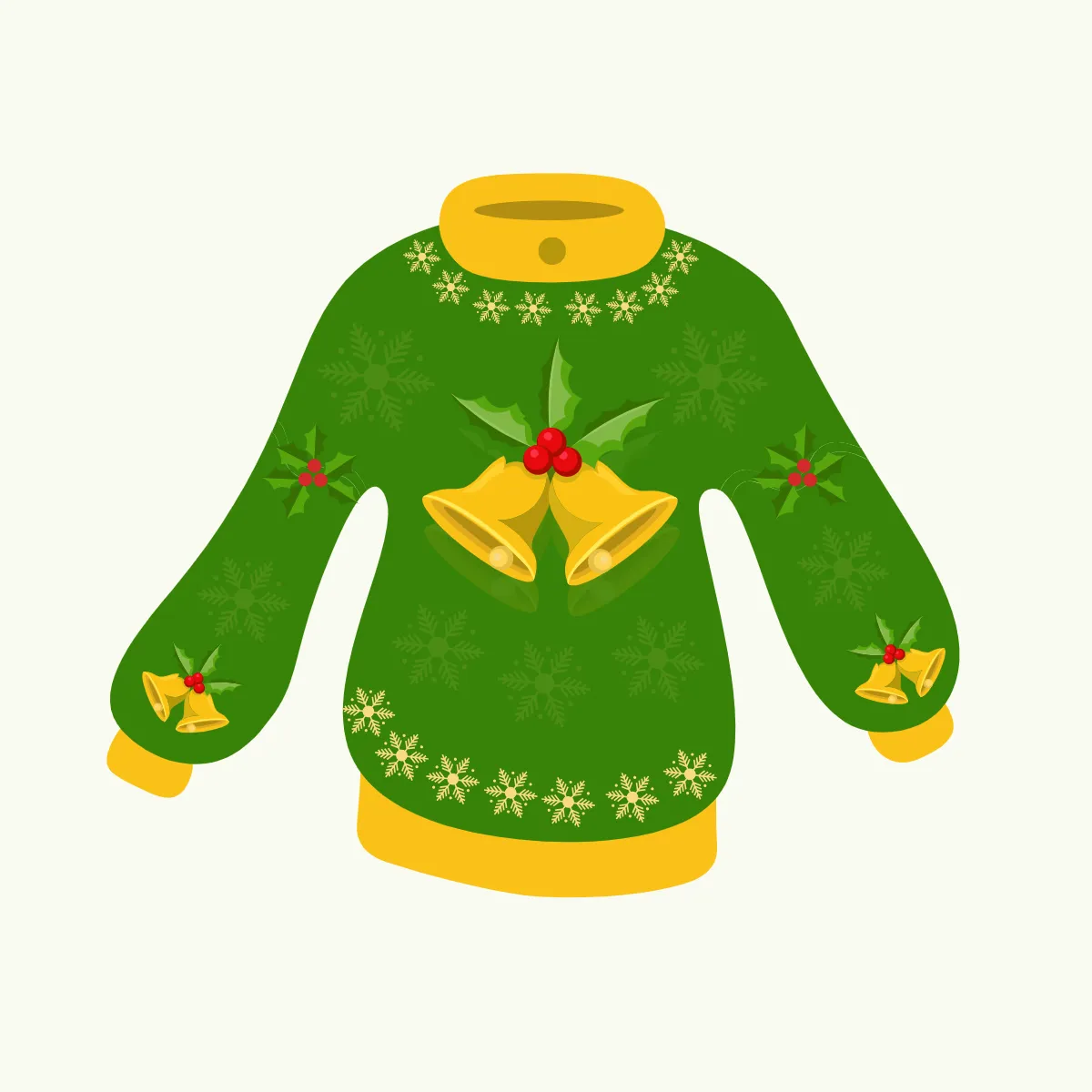 Free silhouette Ugly Sweater Clipart Template to Edit Online