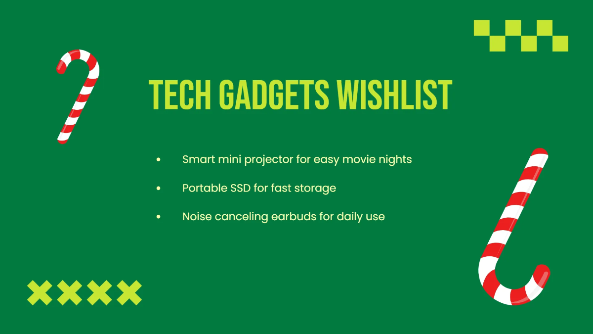 Free Christmas Slides Presentation Template to Edit Online