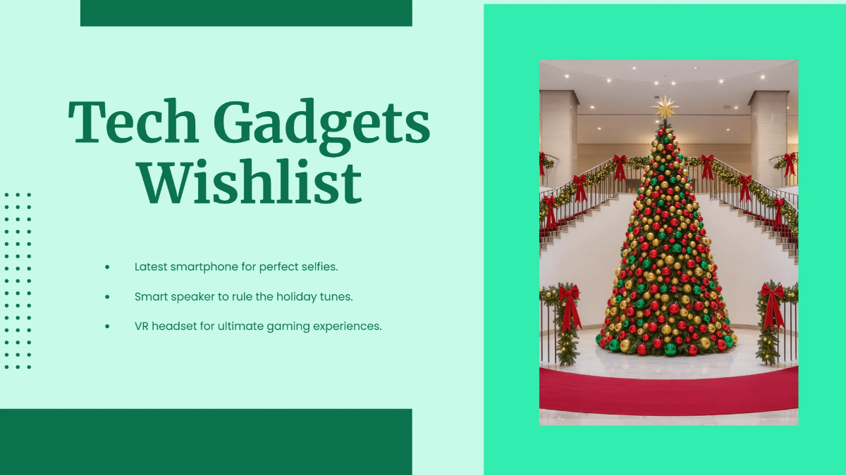 Free Creative Christmas Presentation Template to Edit Online