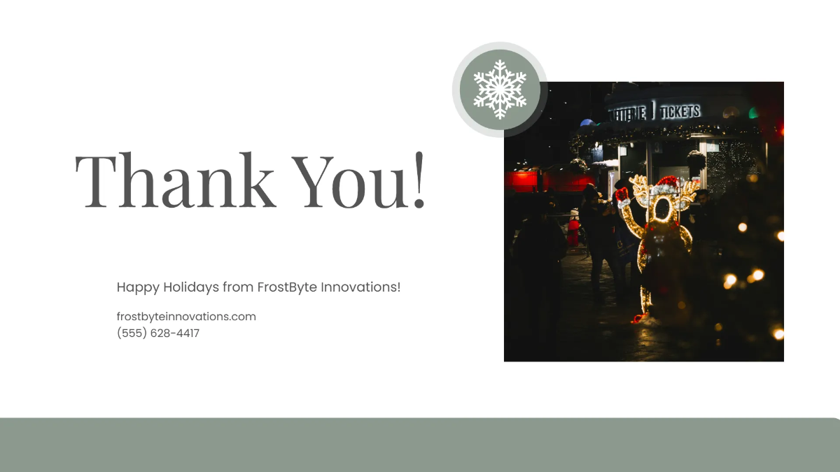 Free Modern Christmas Presentation Template to Edit Online