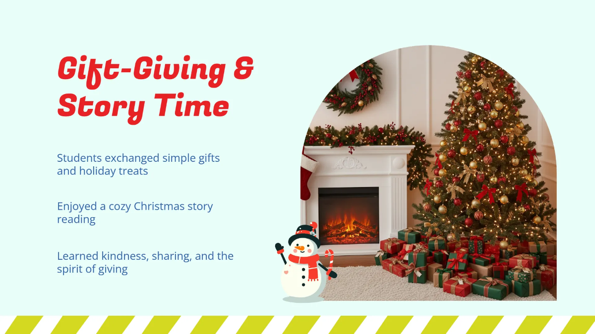 Free Abstract Christmas Presentation Template to Edit Online