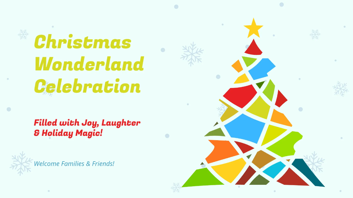 Free Abstract Christmas Presentation Template to Edit Online