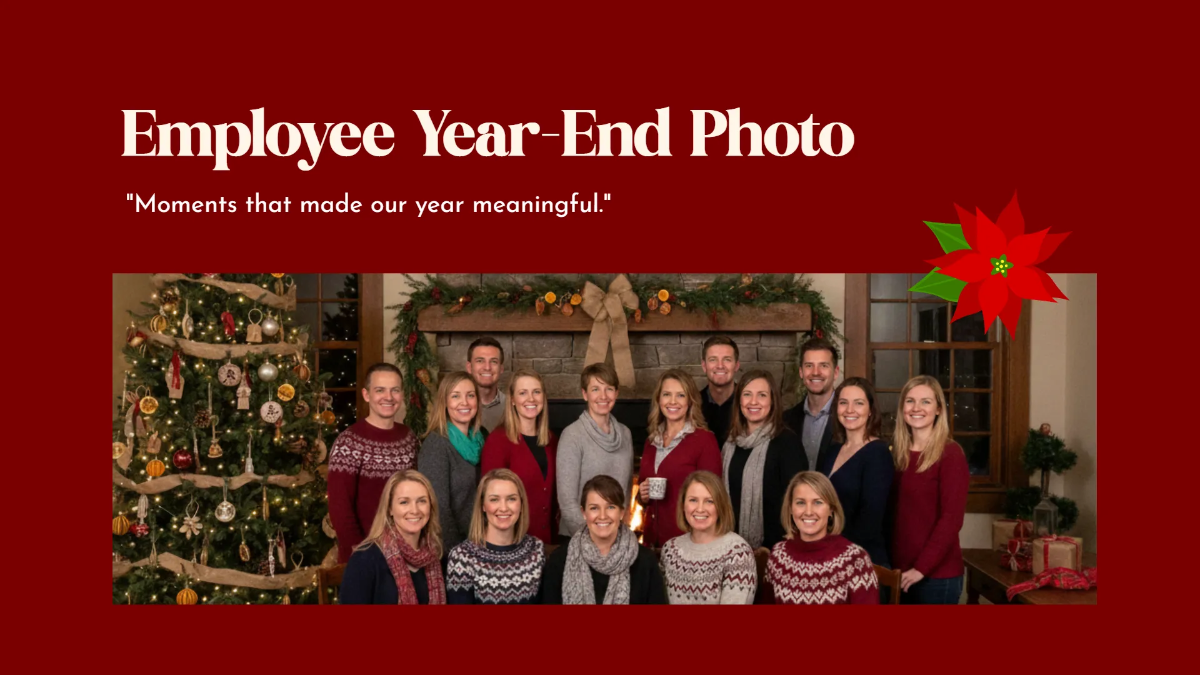 Free Company Christmas Presentation Template to Edit Online