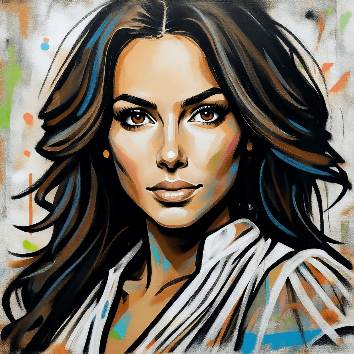 Free Female Doodle Photo to Cartoon Template to Edit Online