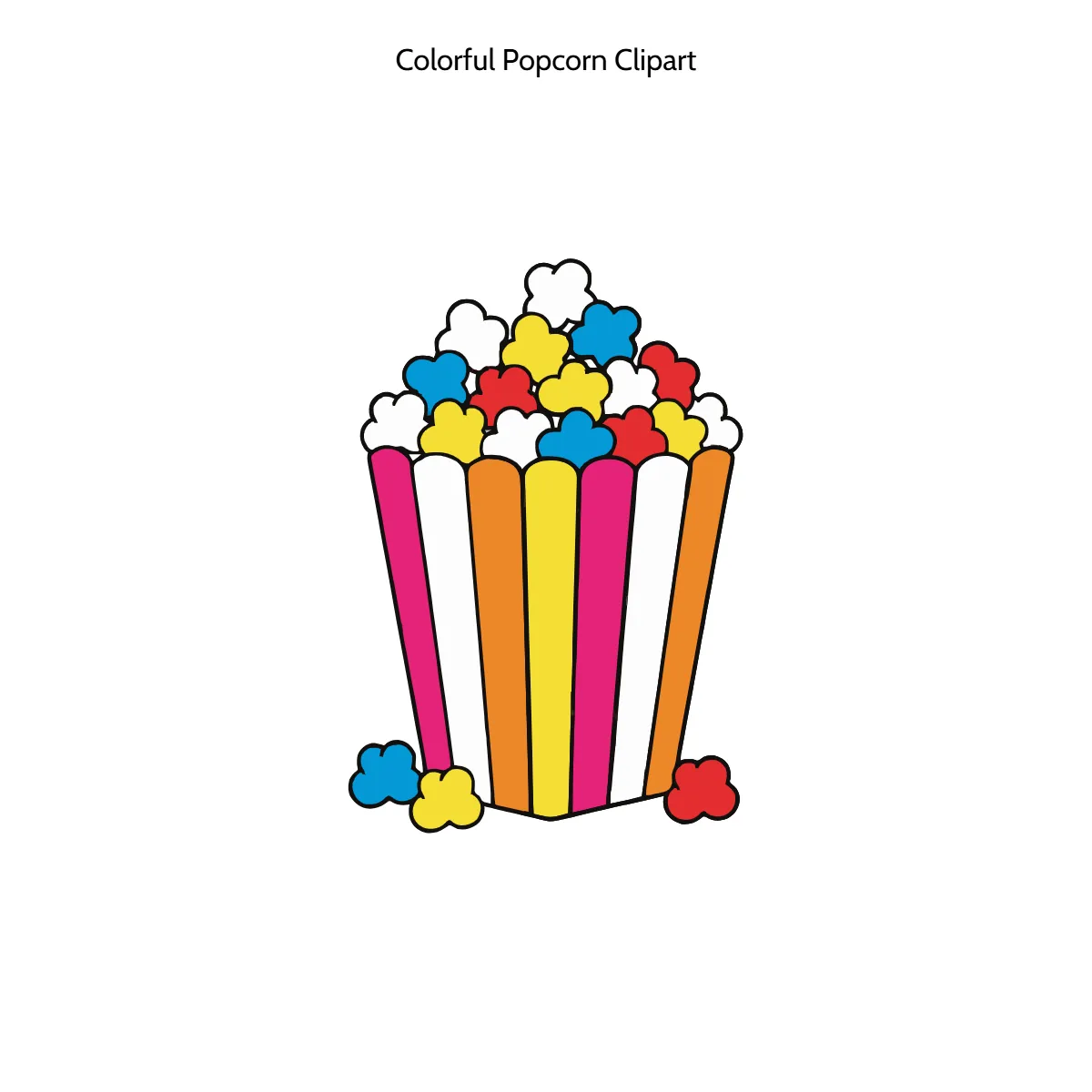 Free Colorful Popcorn Vector Clipart (PNG, SVG) to Edit Online Free Colorful Popcorn Vector Clipart (PNG, SVG) to Edit Online