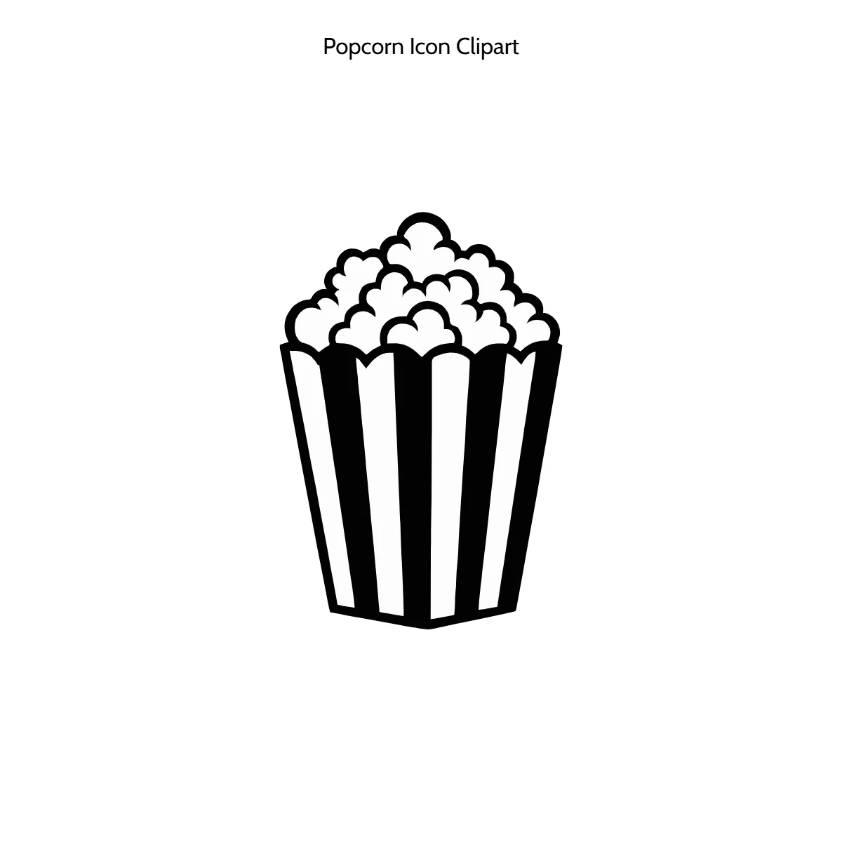 Free Popcorn Icon Symbol Vector Clipart (PNG, SVG) to Edit Online
