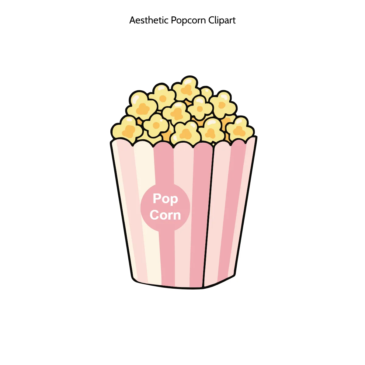 Free Aesthetic Popcorn Vector Clipart (PNG, SVG) to Edit Online Free Aesthetic Popcorn Vector Clipart (PNG, SVG) to Edit Online
