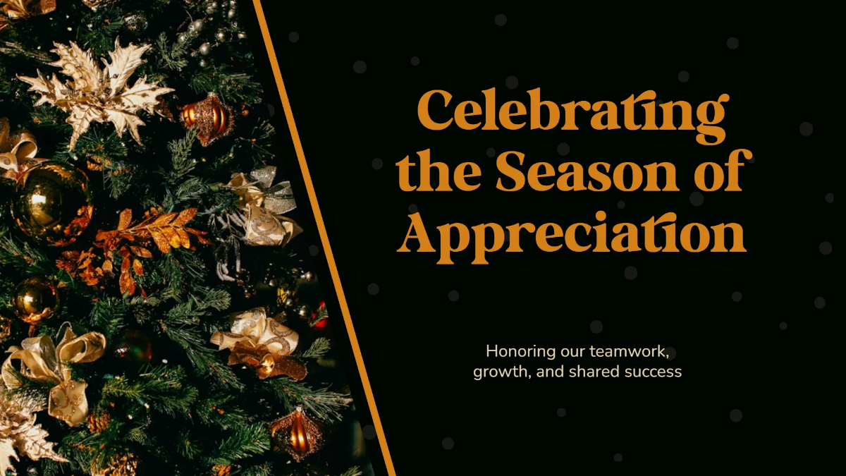 Free Christmas PPT Presentation Template to Edit Online