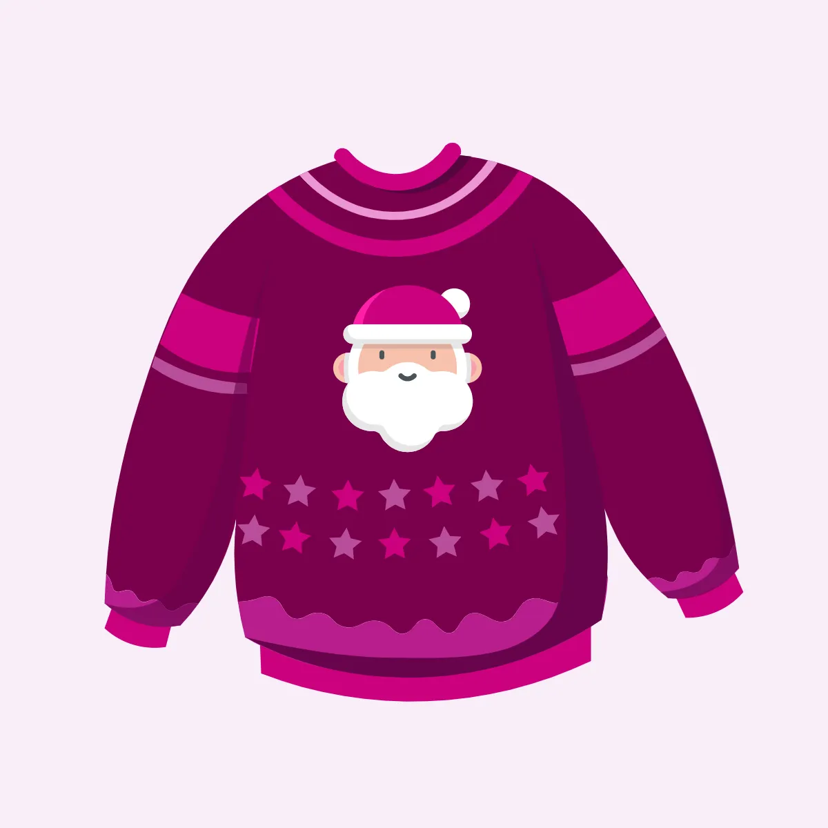 Free Pink Ugly Sweater Clipart Template to Edit Online