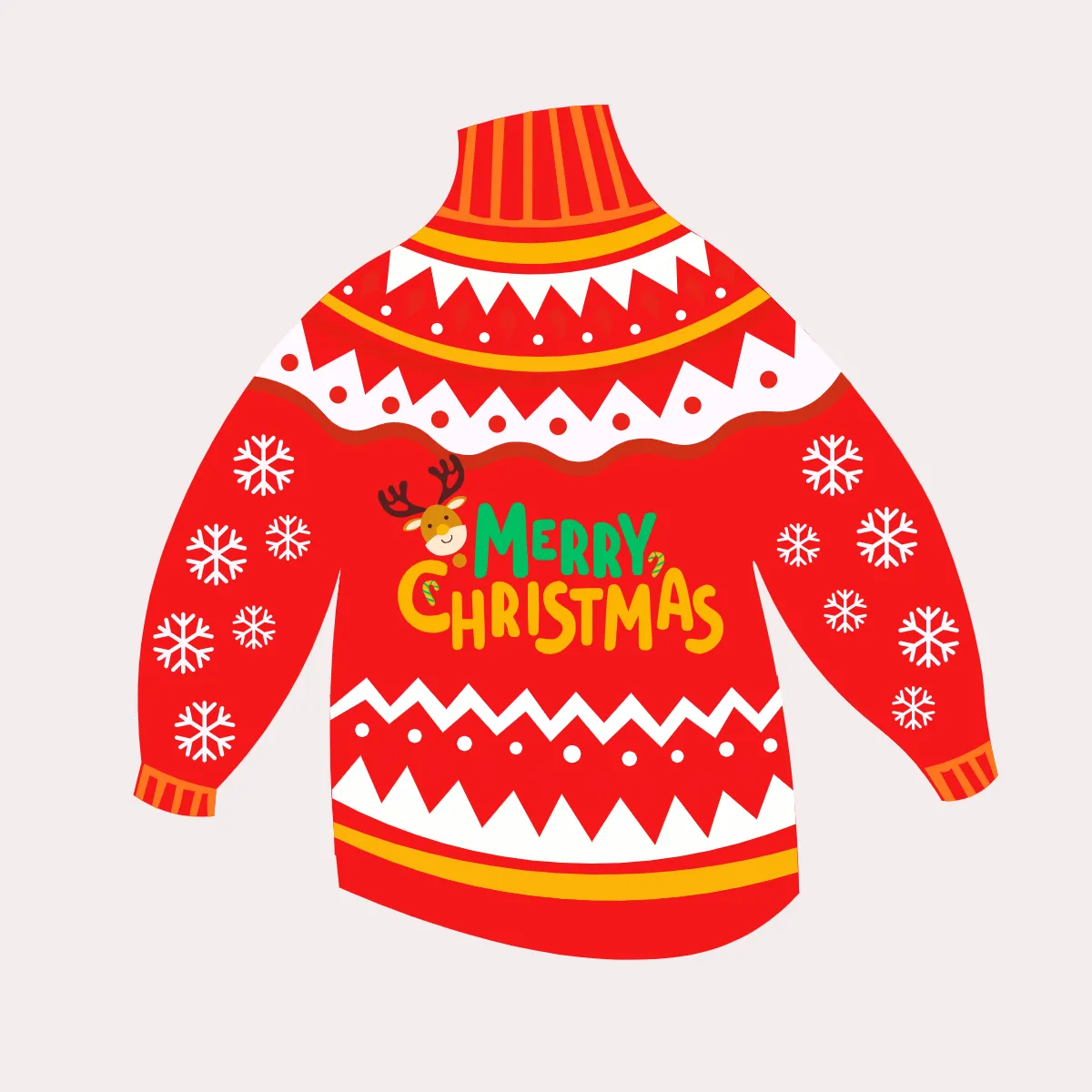 Free Stylized Ugly Sweater Clipart Template to Edit Online