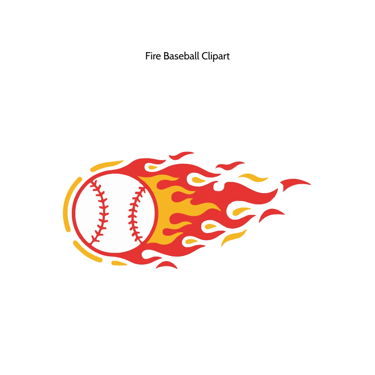 Free Fire Baseball Vector Clipart (PNG, SVG) to Edit Online