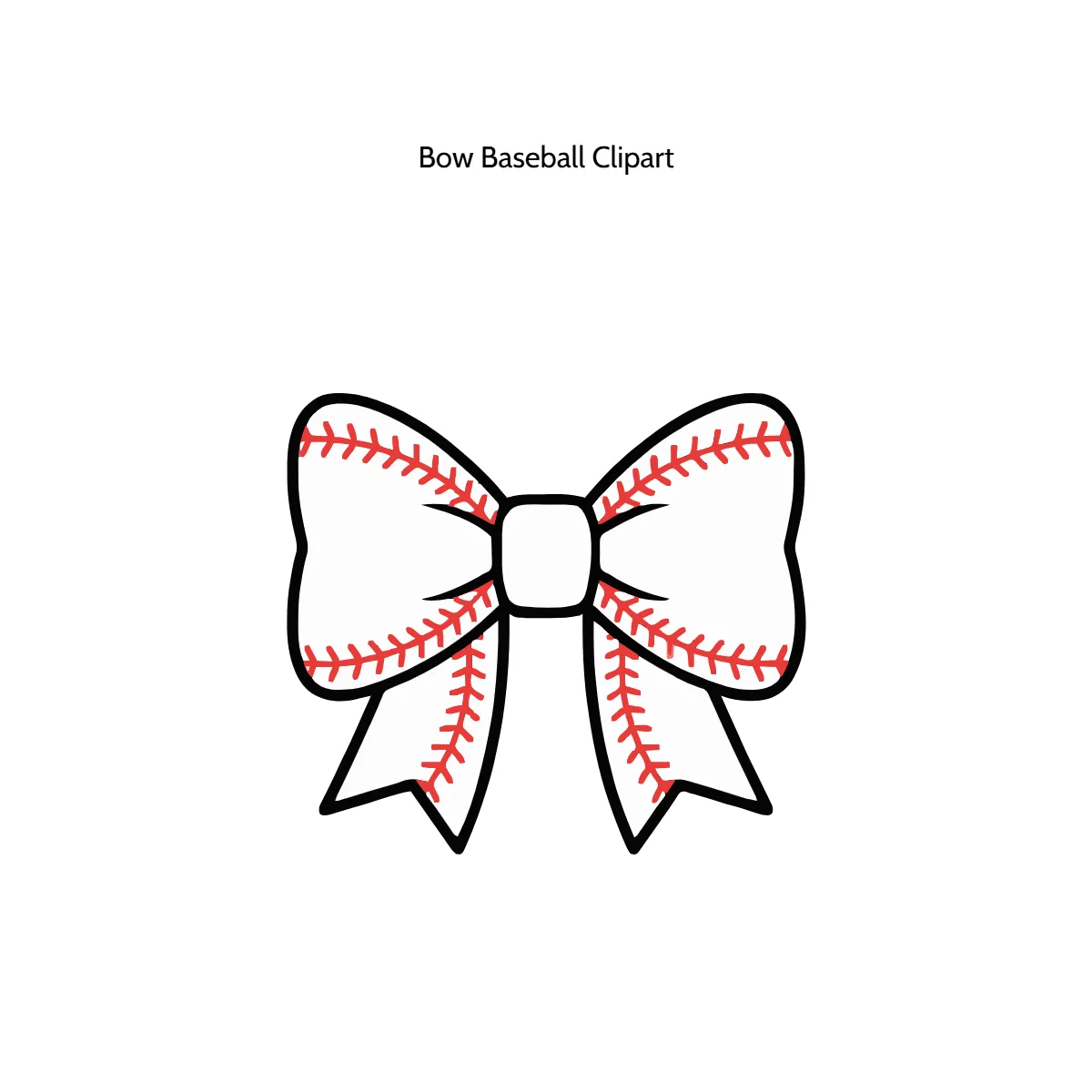 Free Bow Baseball Vector Clipart (PNG, SVG) to Edit Online