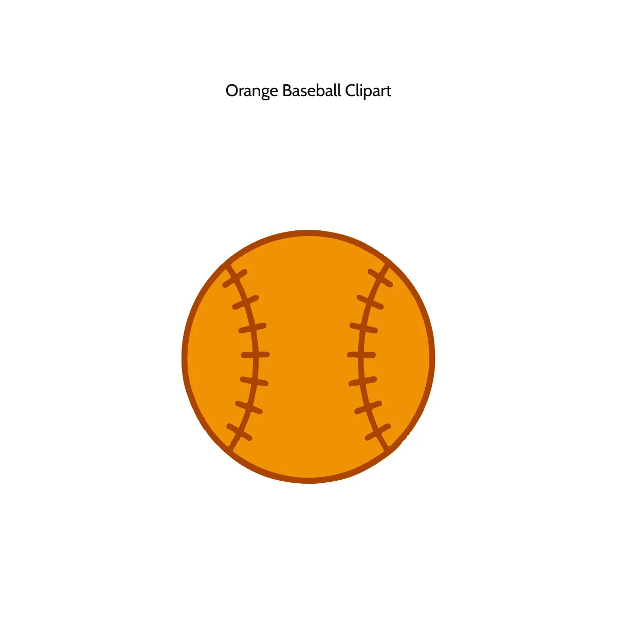 Free Orange Baseball Vector Clipart (PNG, SVG) to Edit Online