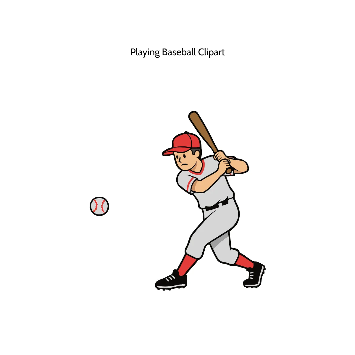 Free Playing Baseball Vector Clipart (PNG, SVG) to Edit Online