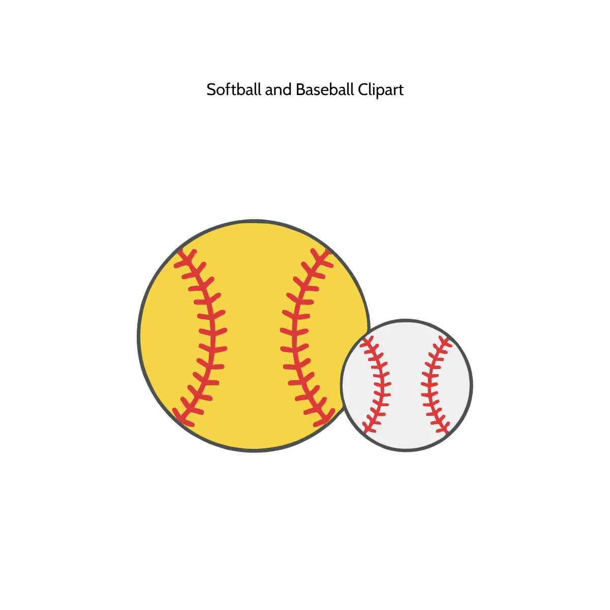 Free Softball and Baseball Vector Clipart (PNG, SVG) to Edit Online