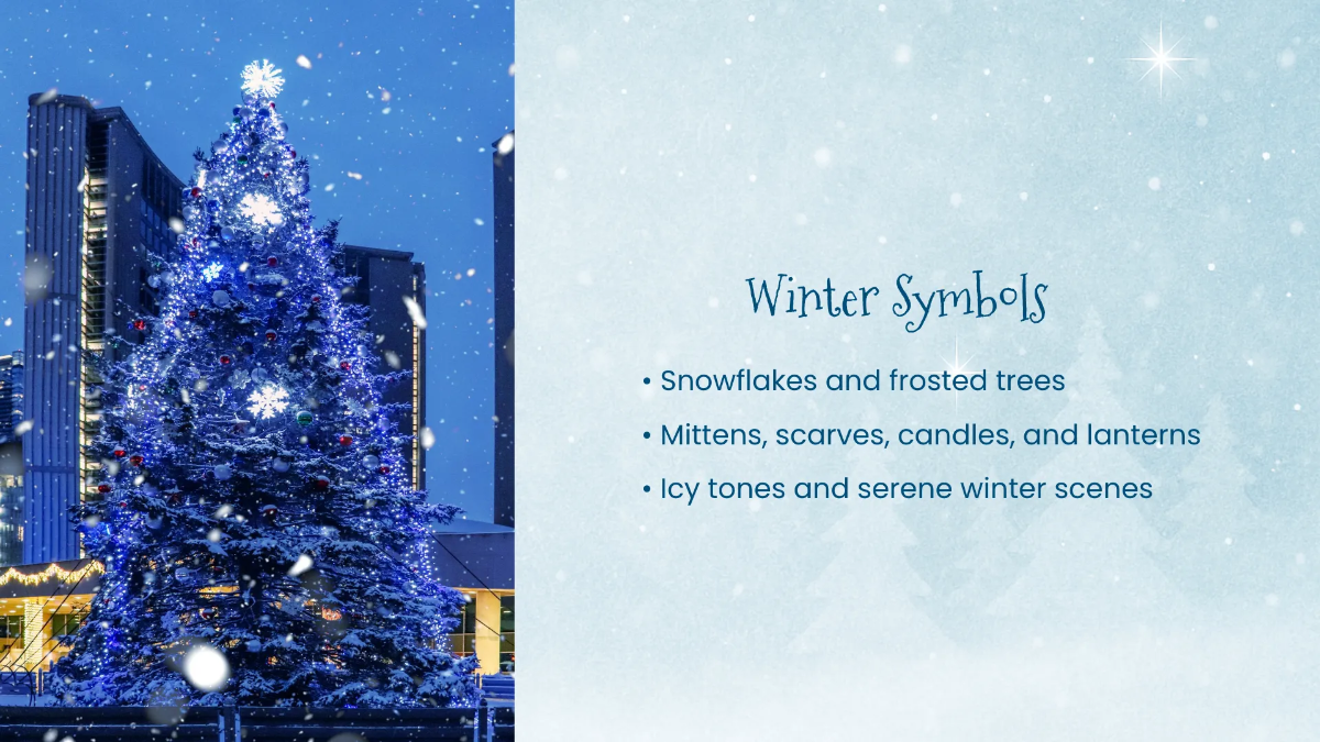 Free Winter Christmas Presentation Template to Edit Online