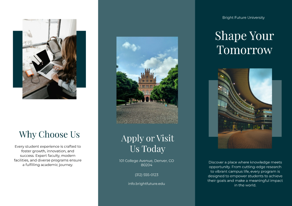 Free A3 University Brochure Template to Edit Online Free A3 University Brochure Template to Edit Online