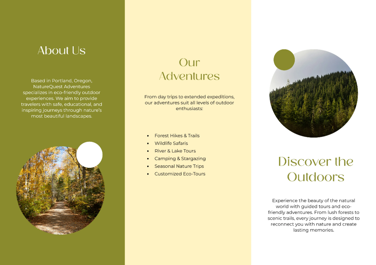 Free A3 Environment Brochure Template to Edit Online
