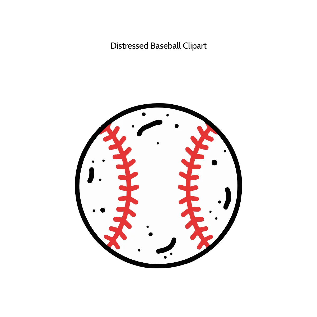 Distressed Baseball Clipart Distressed Baseball Clipart