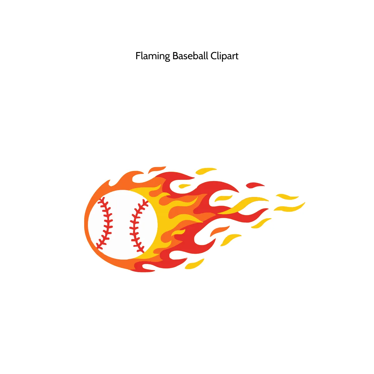 Flaming Baseball Clipart Flaming Baseball Clipart