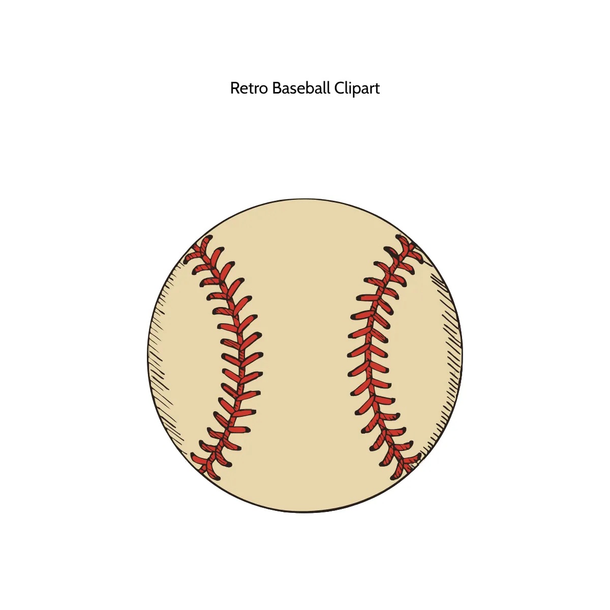 Free Retro Baseball Vector Clipart (PNG, SVG) to Edit Online