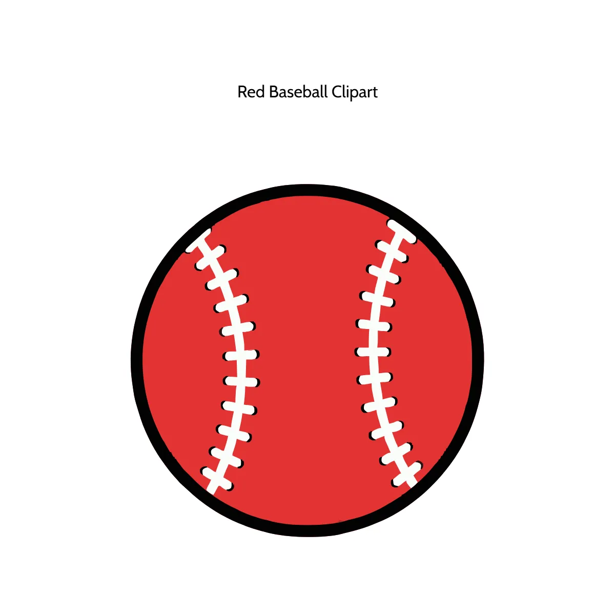 Free Red Baseball Vector Clipart (PNG, SVG) to Edit Online