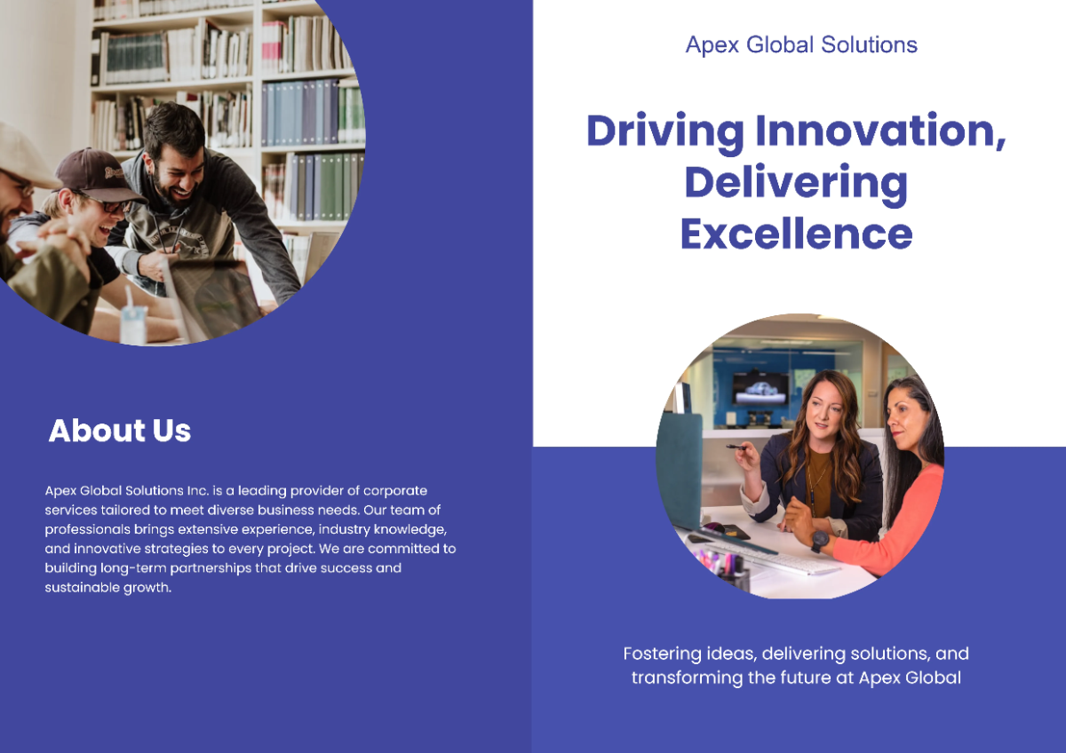 Free A3 Corporate Brochure Template to Edit Online