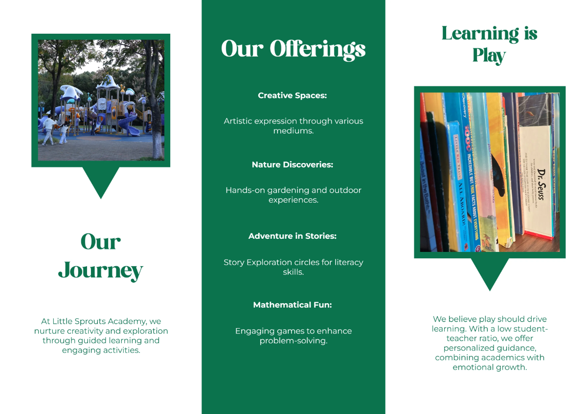 Free A4 Brochure Template to Edit Online