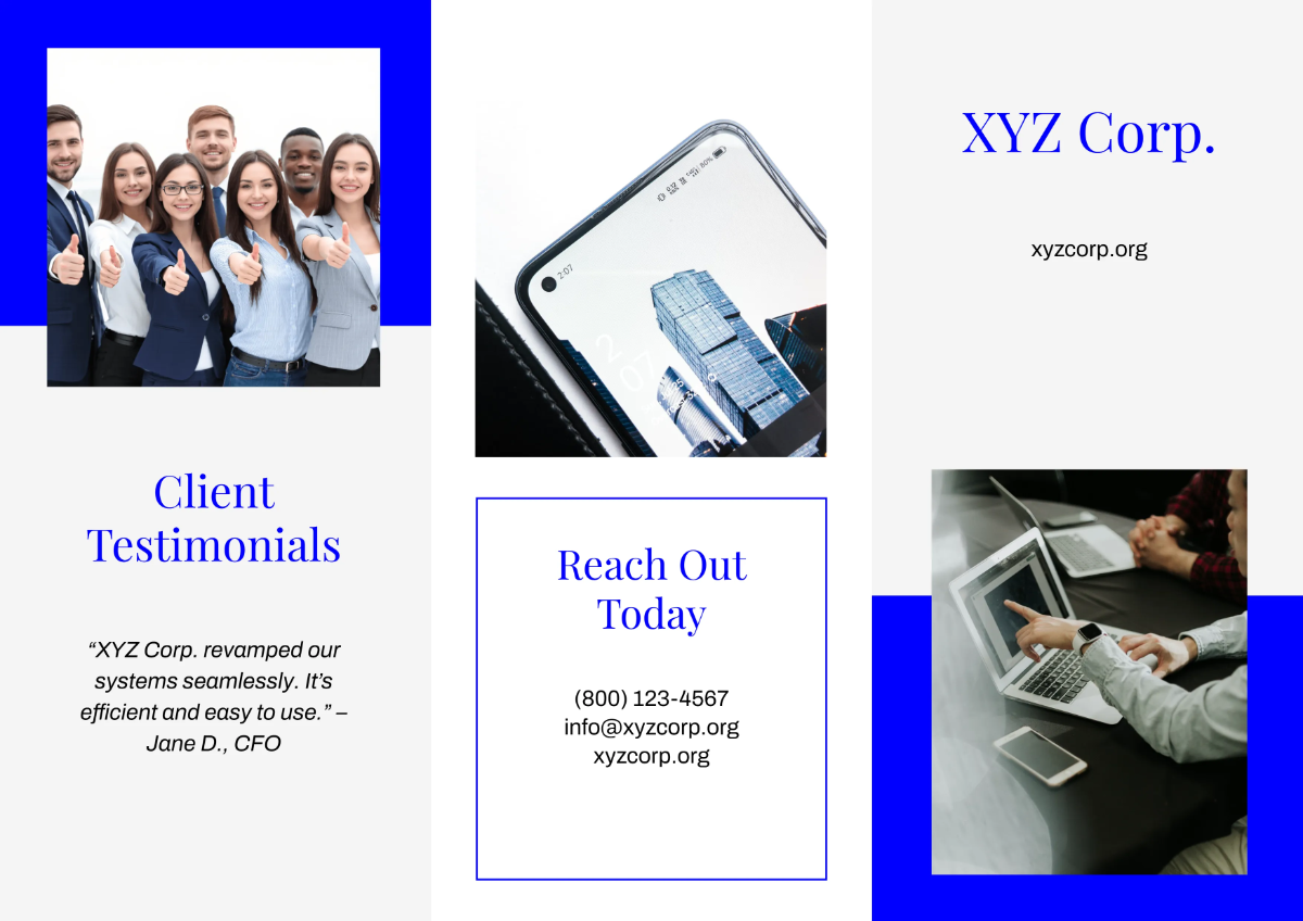 Free Blue A4 Corpate Brochure Template to Edit Online Free Blue A4 Corpate Brochure Template to Edit Online