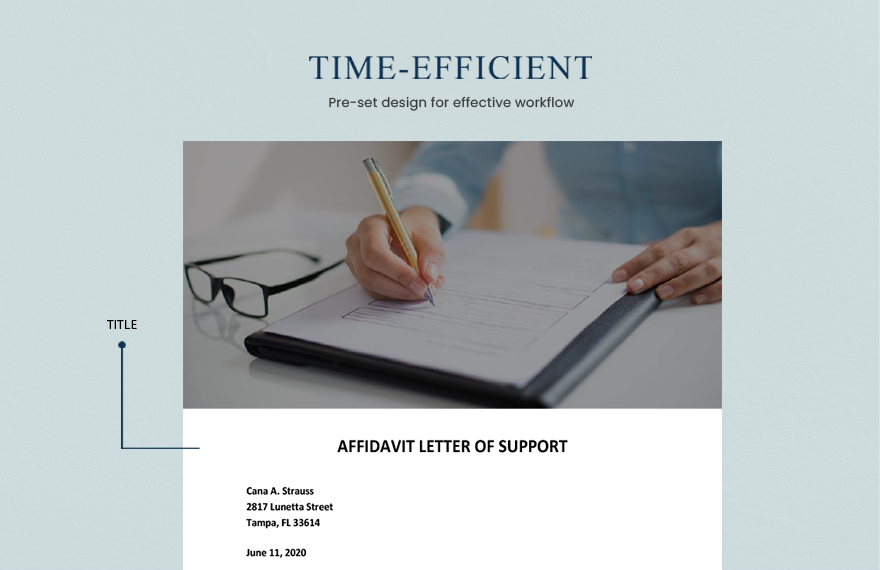 Affidavit of Support Marriage Template