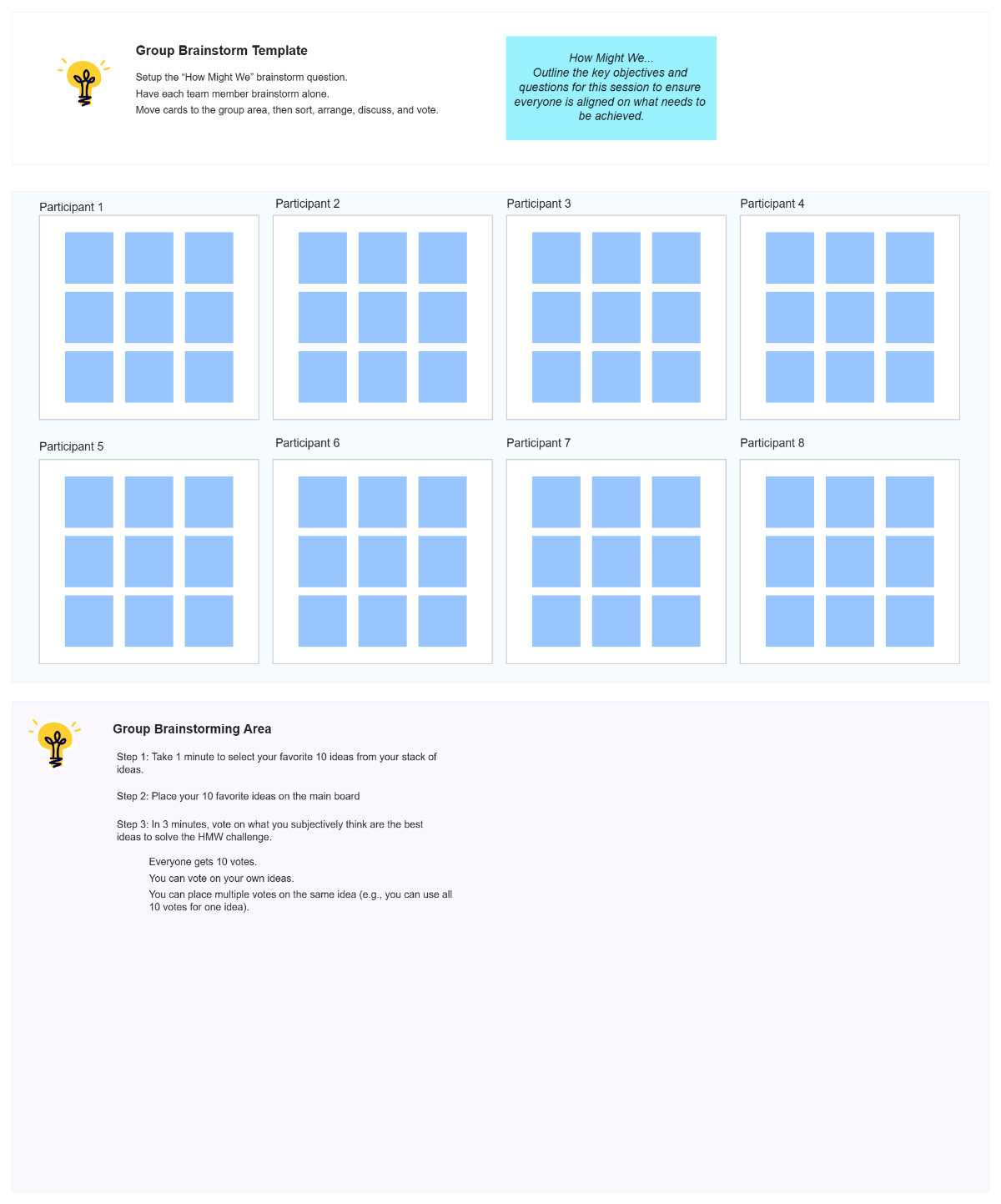 Free Group Brainstorm Template to Edit Online
