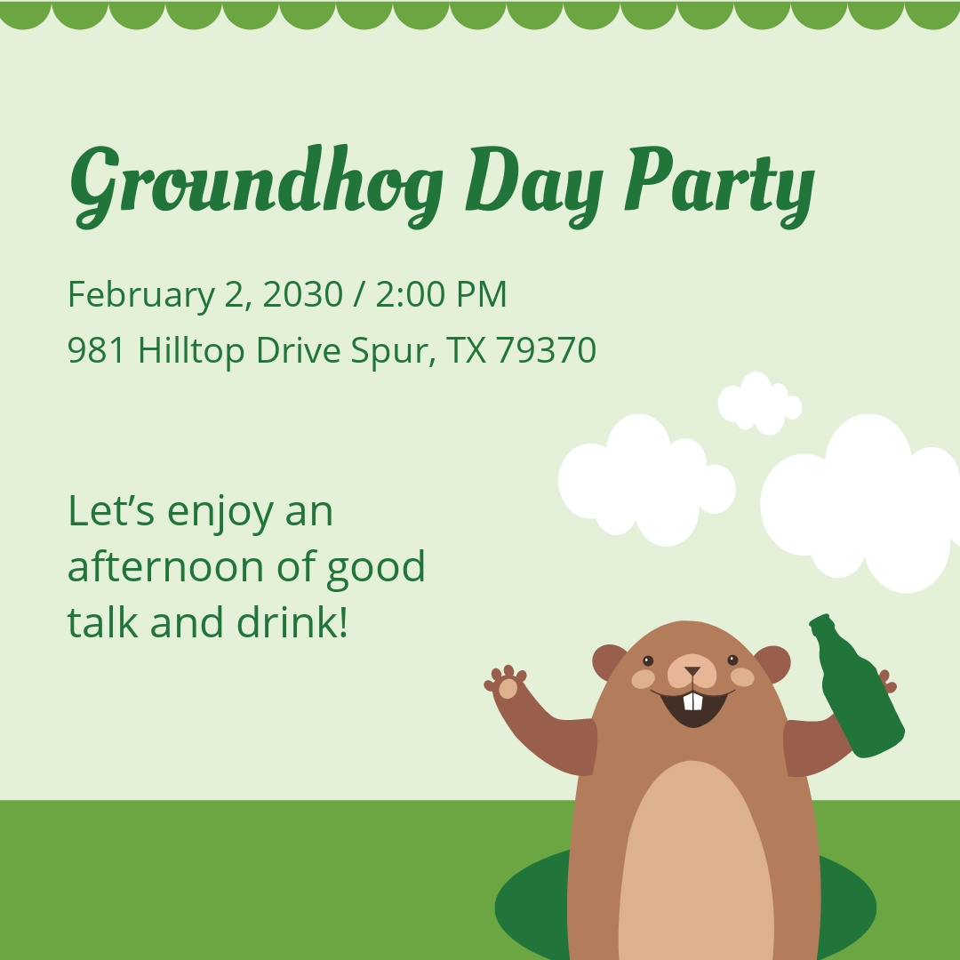 groundhog day party gift