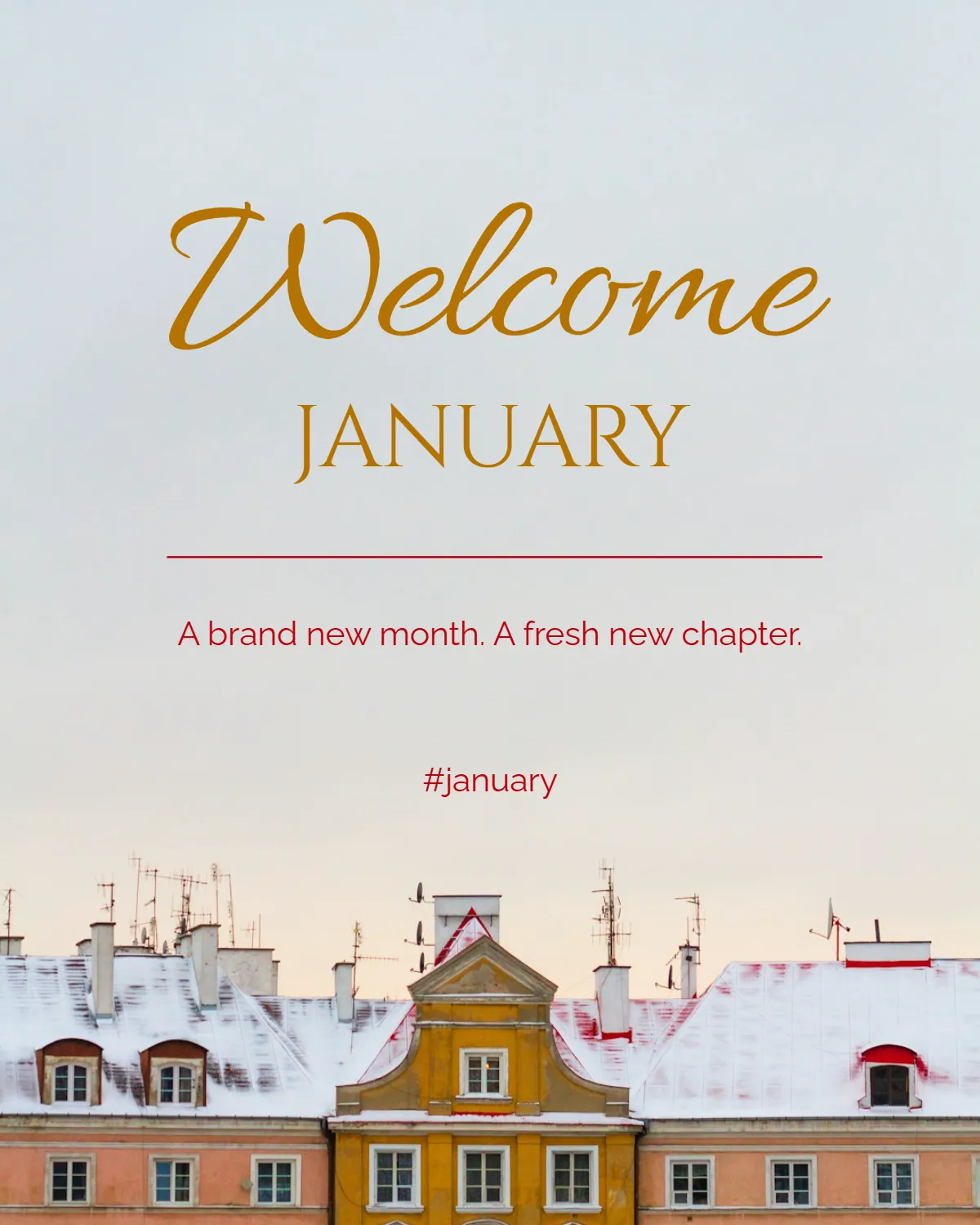 Free Welcome January Template