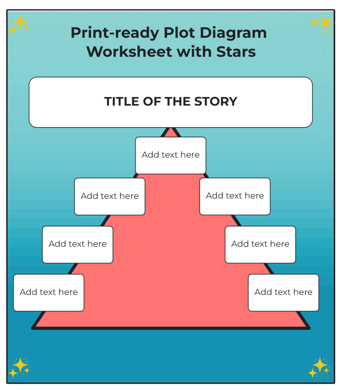 Free Print-ready Plot Diagram Worksheet with Stars to Edit Online Free Print-ready Plot Diagram Worksheet with Stars to Edit Online