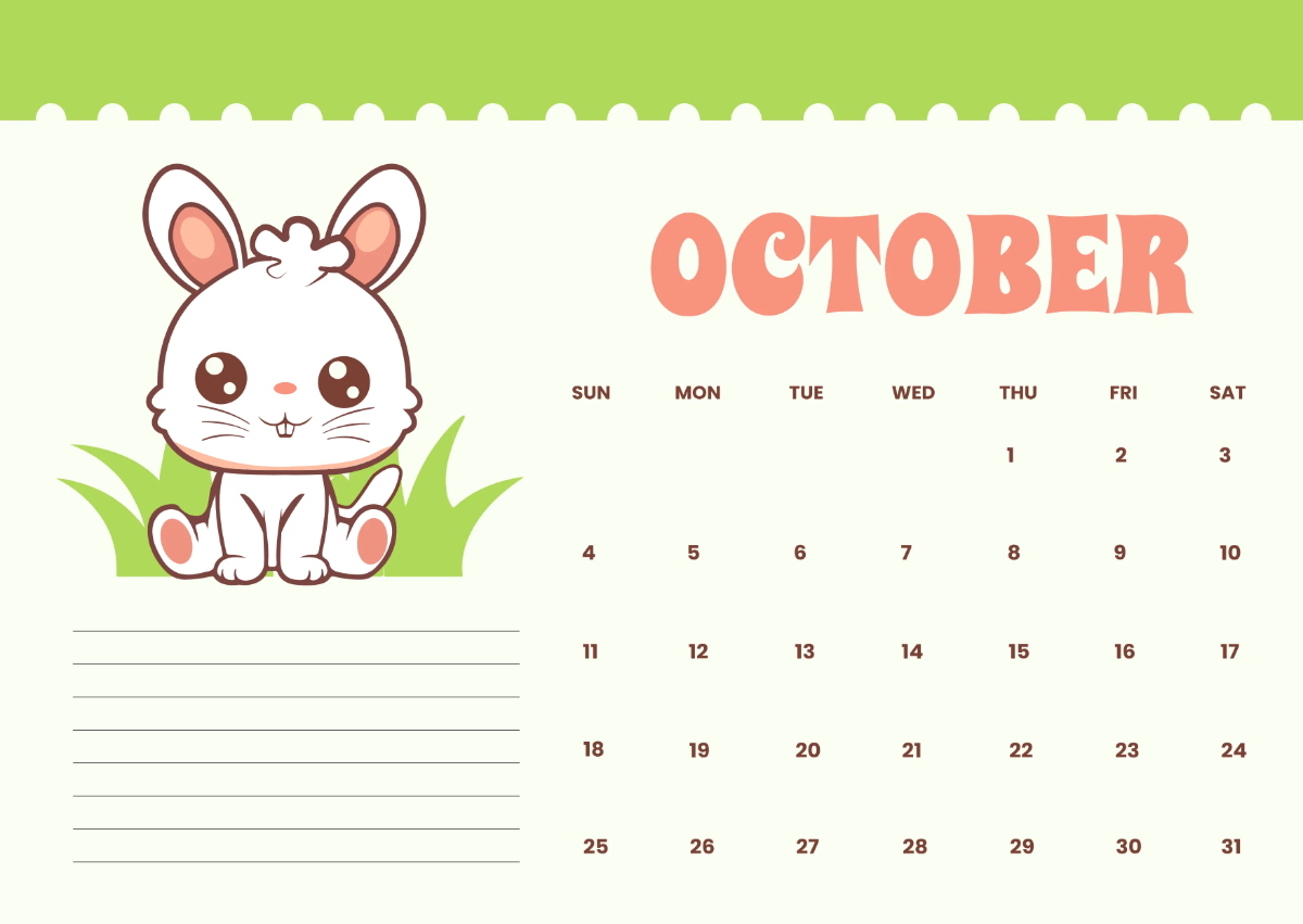 Free Cute October 2026 Calendar Template to Edit Online Free Cute October 2026 Calendar Template to Edit Online