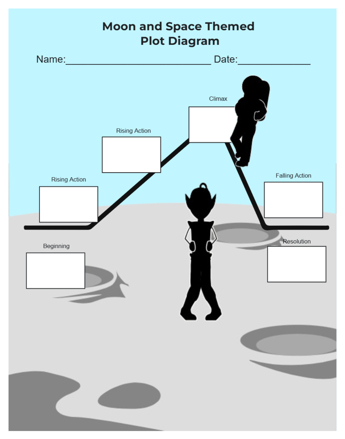 Free Moon and Space Themed Plot Diagram Template to Edit Online Free Moon and Space Themed Plot Diagram Template to Edit Online