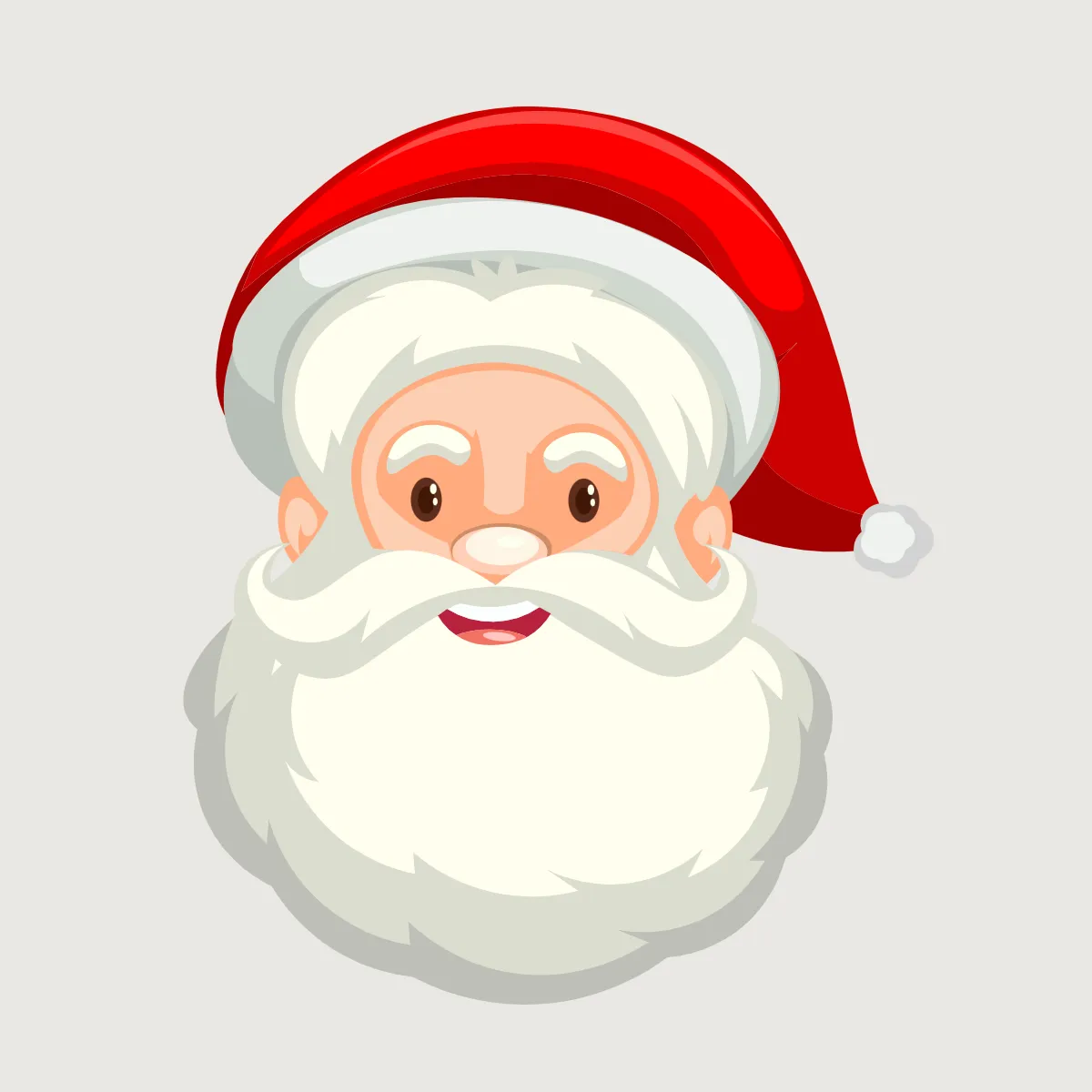 Free Santa Claus Smile Clipart Templates to Edit Online